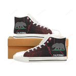 California White Classic High Top Canvas Shoes