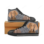 Weimaraner Lover Black Classic High Top Canvas Shoes