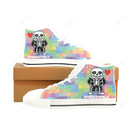 Undertale White Classic High Top Canvas Shoes