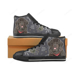 Newfoundland Lover Black Classic High Top Canvas Shoes