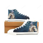 Genji White Classic High Top Canvas Shoes