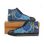 Link With Arrow Black Classic High Top Canvas Shoes