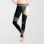 Clay Shapes Black All Over Print 3D Legging
