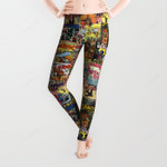 Comic Book Collage All Over Print 3D Legging