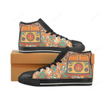 Hippie Van Black Classic High Top Canvas Shoes