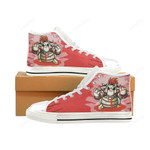 Dry Bowser White Classic High Top Canvas Shoes