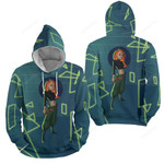 Kim Possible With Rays Of Light 3d Full Over Print Hoodie Zip Hoodie Sweater Tshirt