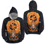 One Piece Fire Fist Ace Chibi Illustration 3d Full Over Print Hoodie Zip Hoodie Sweater Tshirt