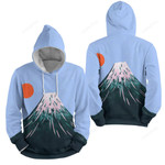 Mount Fuji Red Sun Going Up 3d Full Over Print Hoodie Zip Hoodie Sweater Tshirt