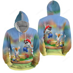 Rayman Raving Rabbids - The Rabbid In The Mario World 3d Full Over Print Hoodie Zip Hoodie Sweater Tshirt