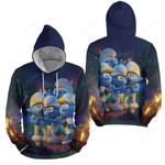 The Smurfs Heating Fire3d Full Over Print Hoodie Zip Hoodie Sweater Tshirt