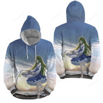 Touhou Kochiya Sanae By The Sea 3d Full Over Print Hoodie Zip Hoodie Sweater Tshirt