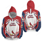 Mlb St. Louis Cardinals Lighting 3d Full Over Print Hoodie Zip Hoodie Sweater Tshirt