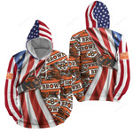 Nfl Cleveland Browns American Flag 3d Full Over Print Hoodie Zip Hoodie Sweater Tshirt
