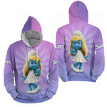 The Smurfs Smurfette 3d Full Over Print Hoodie Zip Hoodie Sweater Tshirt