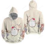Molang Playing With Roses 3d Full Over Print Hoodie Zip Hoodie Sweater Tshirt
