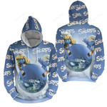 The Smurfs Color The Globe 3d Full Over Print Hoodie Zip Hoodie Sweater Tshirt