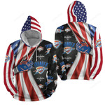 Nba Oklahoma City Thunder American Flag 3d Full Over Print Hoodie Zip Hoodie Sweater Tshirt