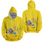 Foster's Home For Imaginary Friends Yellow Background 3d Full Over Print Hoodie Zip Hoodie Sweater Tshirt