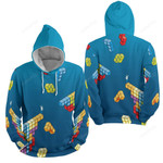 Tetris - Watching Blocks Falling 3d Full Over Print Hoodie Zip Hoodie Sweater Tshirt