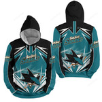 Nhl San Jose Sharks Lighting 3d Full Over Print Hoodie Zip Hoodie Sweater Tshirt