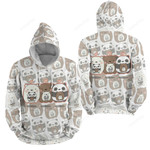 We Bare Bears Cute 3d Full Over Print Hoodie Zip Hoodie Sweater Tshirt