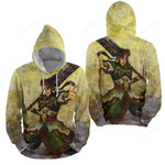 Dynasty Warriors Big Sword On Shoulder 3d Full Over Print Hoodie Zip Hoodie Sweater Tshirt
