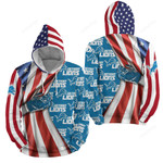 Nfl Detroit Lions American Flag 3d Full Over Print Hoodie Zip Hoodie Sweater Tshirt