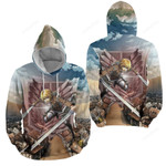 Attack On Titan Armin Arlert Of The Scout Regiment 3d Full Over Print Hoodie Zip Hoodie Sweater Tshirt
