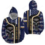 Nba New Orleans Pelicans With Skull Pattern 3d Full Over Print Hoodie Zip Hoodie Sweater Tshirt