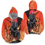 Godzilla From The Comic 3d Full Over Print Hoodie Zip Hoodie Sweater Tshirt