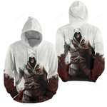 Assassin's Creed - Ezio In The Second Game 3d Full Over Print Hoodie Zip Hoodie Sweater Tshirt