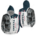 Nfl Houston Texans With Skull 3d Full Over Print Hoodie Zip Hoodie Sweater Tshirt