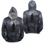 Dishonored - Corvo Under The Moon 3d Full Over Print Hoodie Zip Hoodie Sweater Tshirt