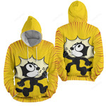 Felix The Cat Happy Singing 3d Full Over Print Hoodie Zip Hoodie Sweater Tshirt
