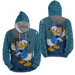 Donald Duck In The Dark Room 3d Full Over Print Hoodie Zip Hoodie Sweater Tshirt