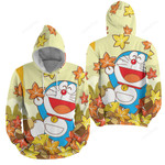 Doraemon Happy In Autumn 3d Full Over Print Hoodie Zip Hoodie Sweater Tshirt