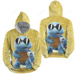 Pokémon - Squirtle Bro Eating Rice 3d Full Over Print Hoodie Zip Hoodie Sweater Tshirt