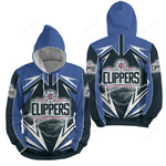 Nba Los Angeles Clippers Lighting 3d Full Over Print Hoodie Zip Hoodie Sweater Tshirt