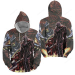 Berserk The Skull Knight In Berserker Armor 3d Full Over Print Hoodie Zip Hoodie Sweater Tshirt