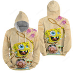 Spongebob Squarepants Hold A Racquet 3d Full Over Print Hoodie Zip Hoodie Sweater Tshirt
