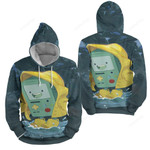Adventure Time Robot 3d Full Over Print Hoodie Zip Hoodie Sweater Tshirt