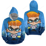 Dexter's Laboratory Mandark Blue Background 3d Full Over Print Hoodie Zip Hoodie Sweater Tshirt