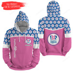 Baskin-Robbins Pattern 3d Full Over Print Hoodie Zip Hoodie Sweater Tshirt