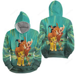 Timon And Pumbaa Happy Smile 3d Full Over Print Hoodie Zip Hoodie Sweater Tshirt