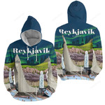 Reykjavik Iceland 3d Full Over Print Hoodie Zip Hoodie Sweater Tshirt