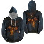 Diablo Digital Art 3d Full Over Print Hoodie Zip Hoodie Sweater Tshirt
