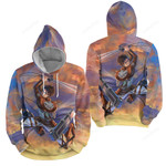 Attack On Titan Eren Jaeger Fighting In Sunset 3d Full Over Print Hoodie Zip Hoodie Sweater Tshirt