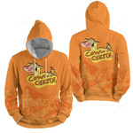 Cow And Chicken Orange Background 3d Full Over Print Hoodie Zip Hoodie Sweater Tshirt