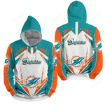 Nfl Miami Dolphins Lighting 3d Full Over Print Hoodie Zip Hoodie Sweater Tshirt